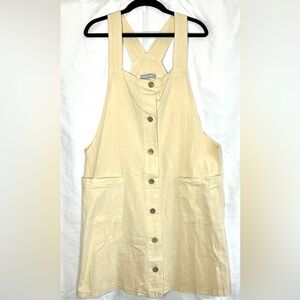 Milan Kiss 100% Linen Jumper Dress with Pockets